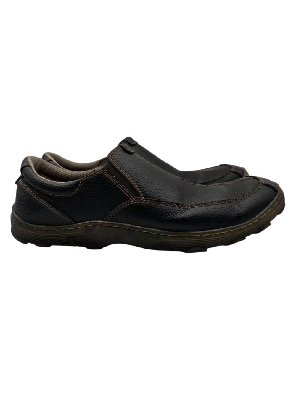 Dr Martens Carlton Mens Size 12 Brown Leather Loafers Casual Slip-On Shoes Clogs